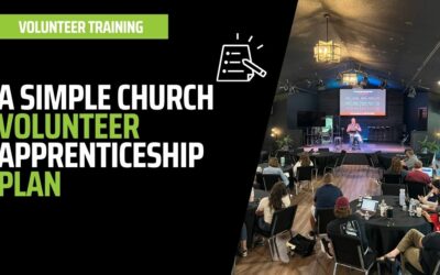 A Simple Church Volunteer Apprenticeship Plan